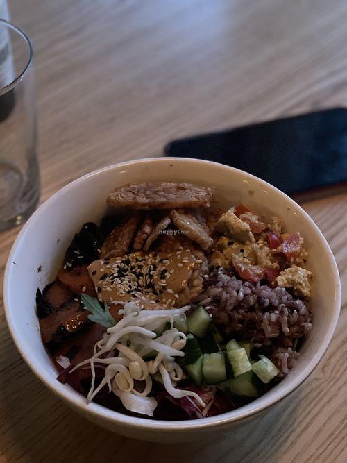 Poke bowl   at Mox in Moscow