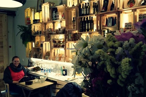 the little (organic) shop inside the bar at La Negra Criolla in Mallorca