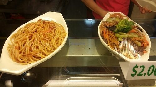 spaghetti and noodles at Tempeh Healthy Vegetarian Food in Central Singapore