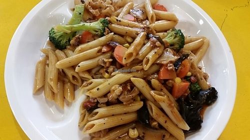 Tempeh penne at Tempeh Healthy Vegetarian Food in Central Singapore