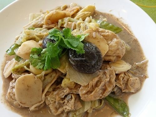 mixed vegetables with gluten at ThaiPan Restaurant in East Singapore