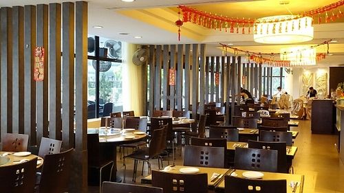 restaurant interior decor at ThaiPan Restaurant in East Singapore