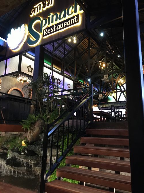 Up to the terrace area  at Spinach in Khao Lak