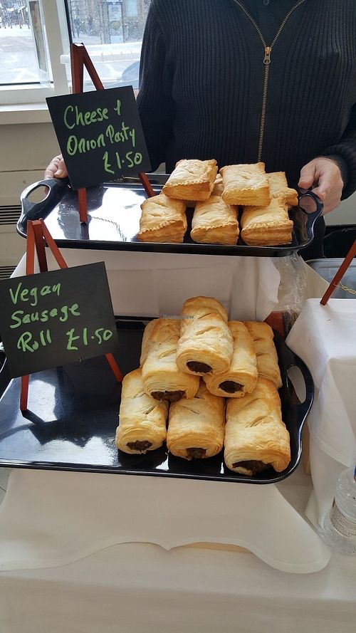 Vegan sausage rolls and pasties at Suffresh in Newcastle Upon Tyne