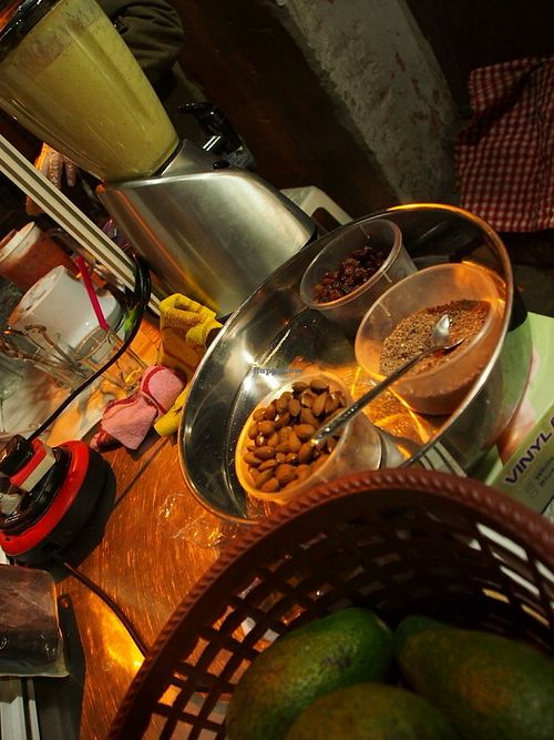 Ingredients at SmoothieMan Mohameds Smoothies in Taroudant