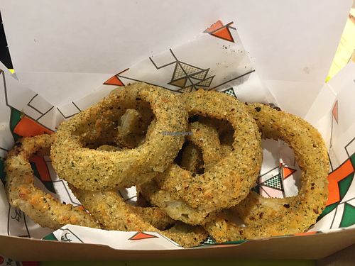 New onion rings are amazing! Best I’ve ever had  at La Trocadero in Barcelona