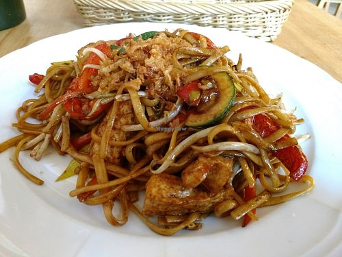 Fried noodles with veggies and tofu at Thai Thai in Koblenz