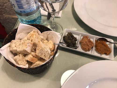 homemade pate and rice bread at Organi Chiado in Lisbon