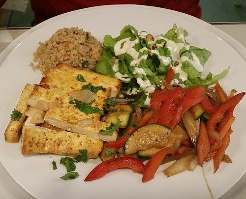 Tofu at Organi Chiado in Lisbon