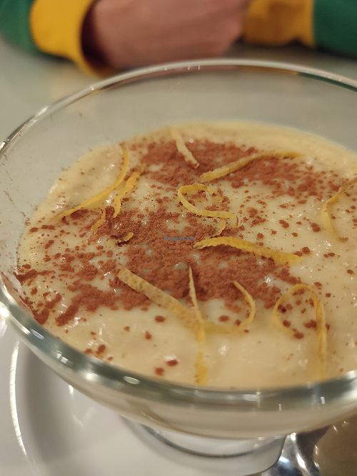 Arroz con leche portugués at Organi Chiado in Lisbon