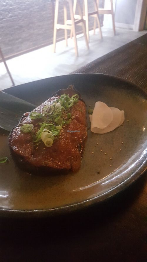 Miso eggplant at Kanpai Japanese Restaurant in Huskisson