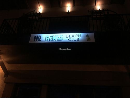 outside sign at No Bones Beach Club in Portland