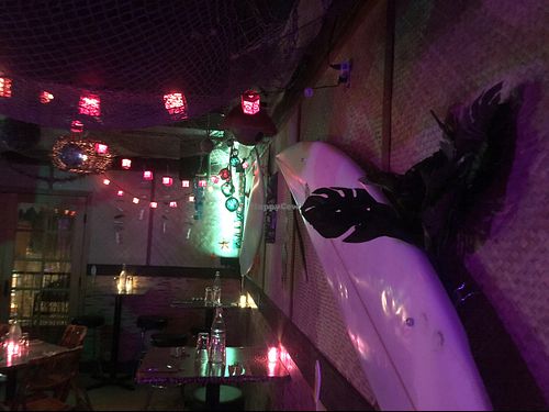 upstairs decir at No Bones Beach Club in Portland