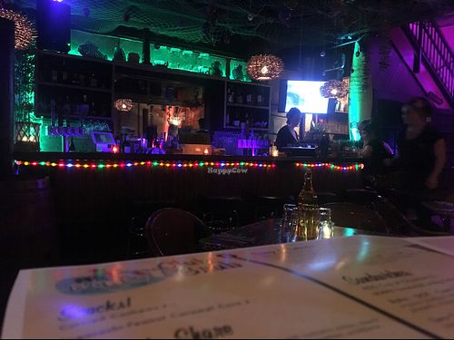 bar decir at No Bones Beach Club in Portland