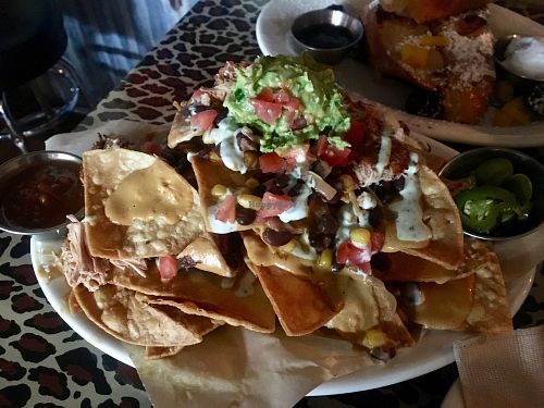 Jackfruit nachos at No Bones Beach Club in Portland