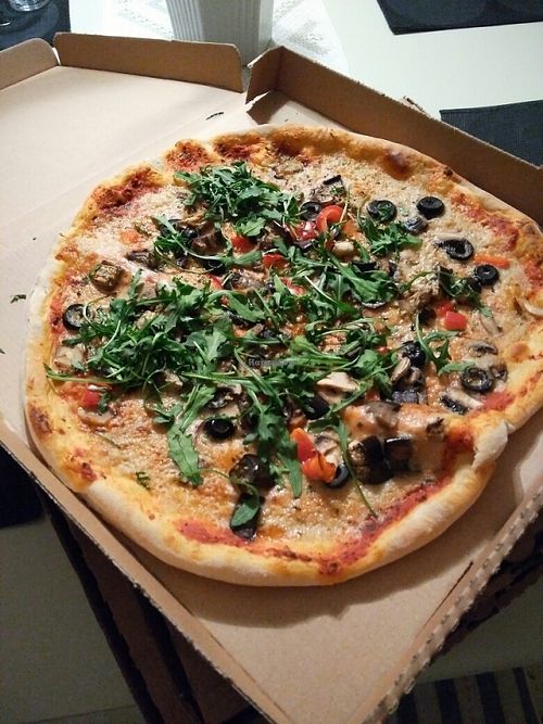 pizza at Kungsgrillen in Vaxjo