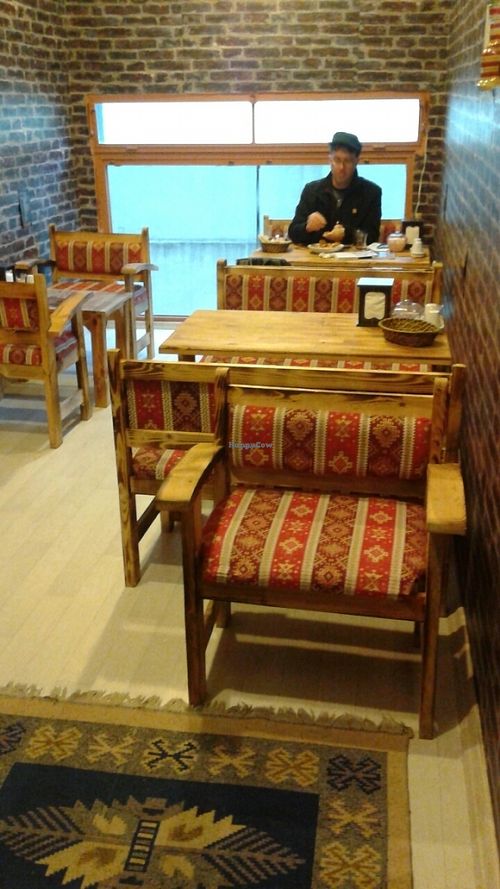 Upstairs seating area. at Falafel Koy in Istanbul