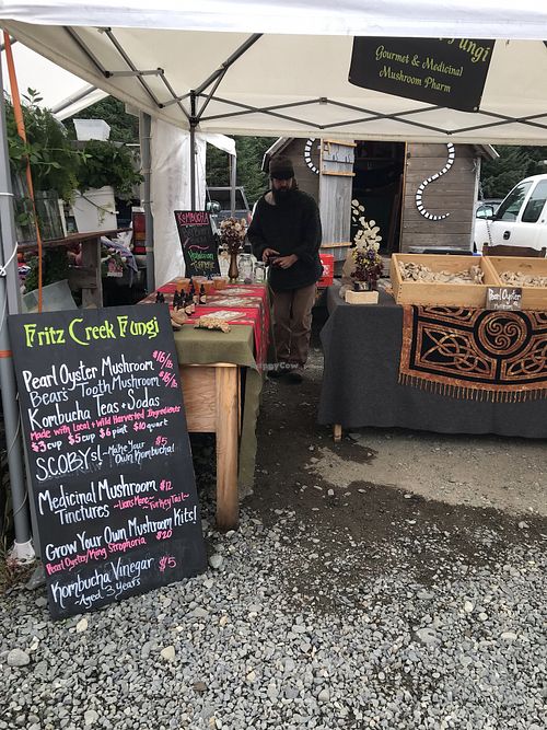 Mushrooms at Homer Farmers Market in Homer