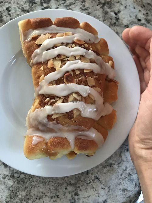 Vegan bear claw at Homer Farmers Market in Homer