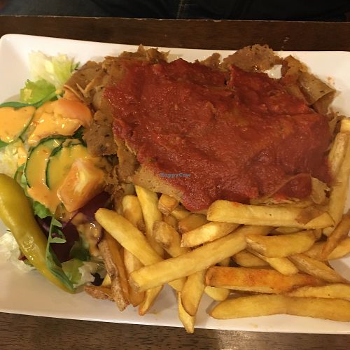 vöner with fries at Pizza Express - Mariankatu in Helsinki