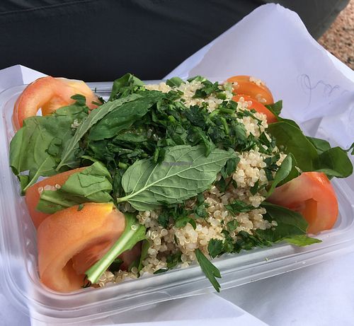 herbs were nice. in desperate need of dressing.  at Los Tontos in Montevideo