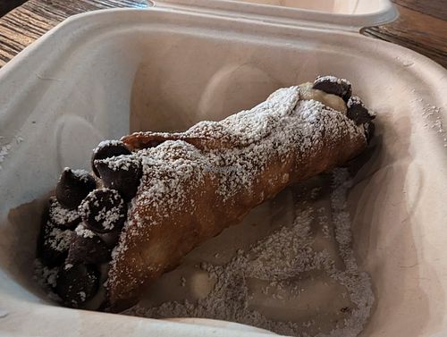 Chocolate chip canoli at Floralia in Honolulu