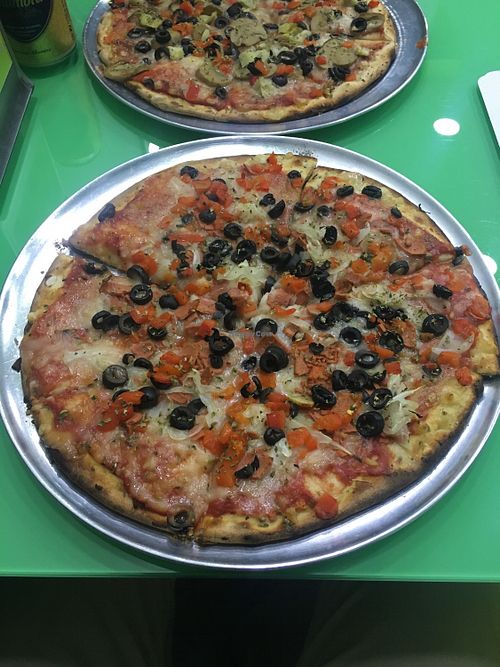 Vegan pizza “Vegañesa” at Lapizzeria in Murcia