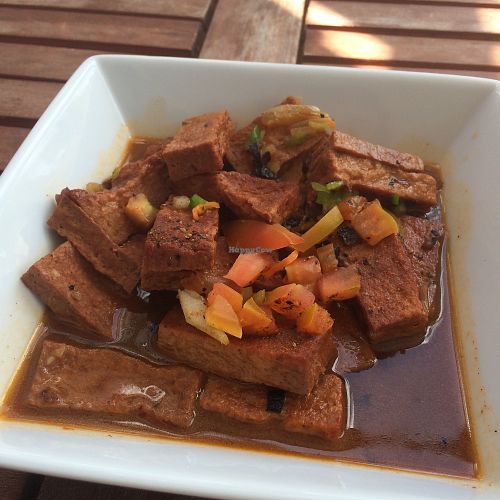 vegan seitan, VERY tasty! at Irie Gardens in Philipsburg