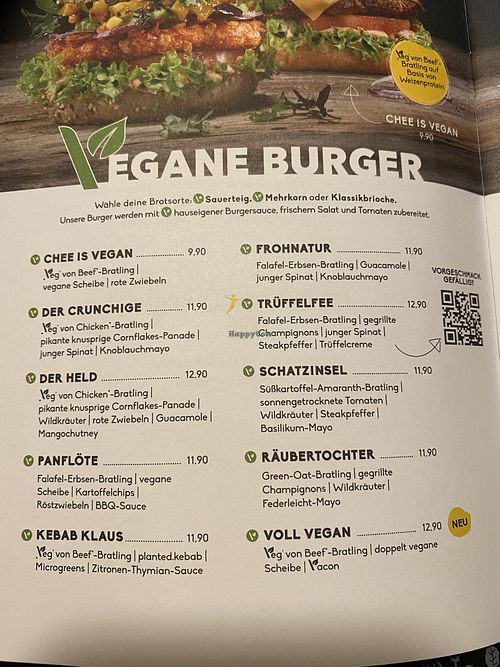 The vegan menue gets bigger each time   at Peter Pane - Goldbekplatz in Hamburg