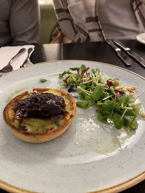Three Onion tart  at The Gate - Marylebone in London
