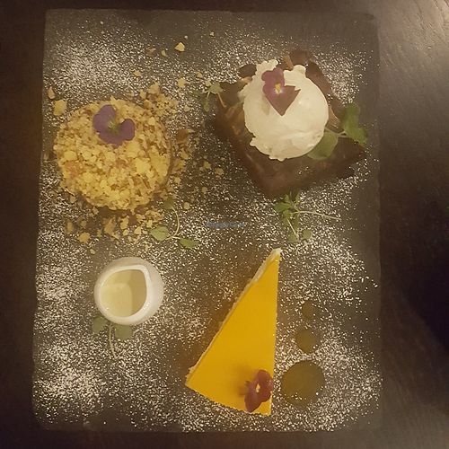 Dessert trio at The Gate - Marylebone in London