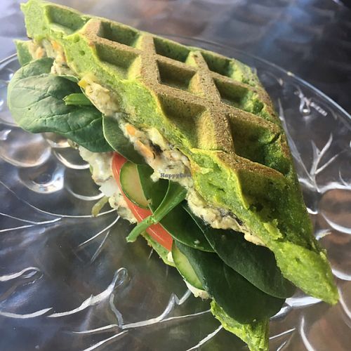 Spinach Toastie at Chic Pea Vegan Cafe in Fremantle