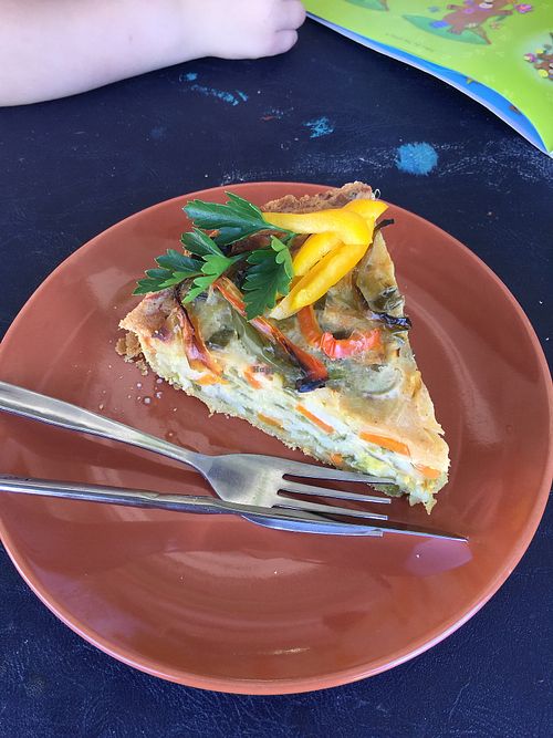 Quiche at Chic Pea Vegan Cafe in Fremantle