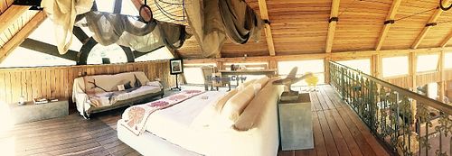 Bedroom loft space at Farm Sanctuary SA in Franschhoek