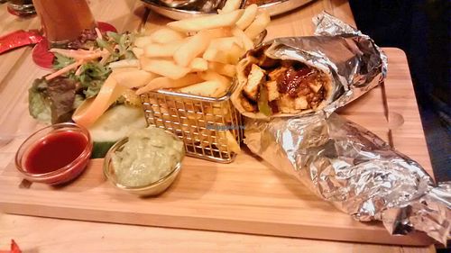 Vegan wraps at Street Angels in Berlin