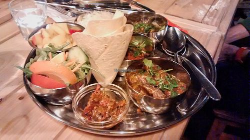 Vegan thali at Street Angels in Berlin