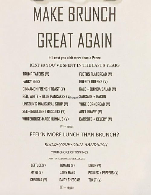 The current menu for the brunch at Oddfellows Liquor Bar in Columbus