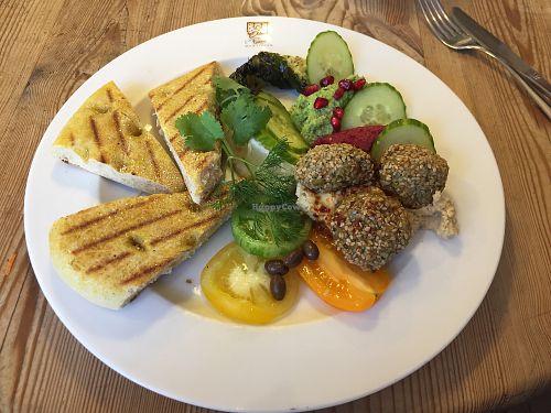 vegan mezze  at Le Pain Quotidien in Mons