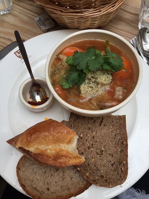 pot pie with quinoa at Le Pain Quotidien in Mons