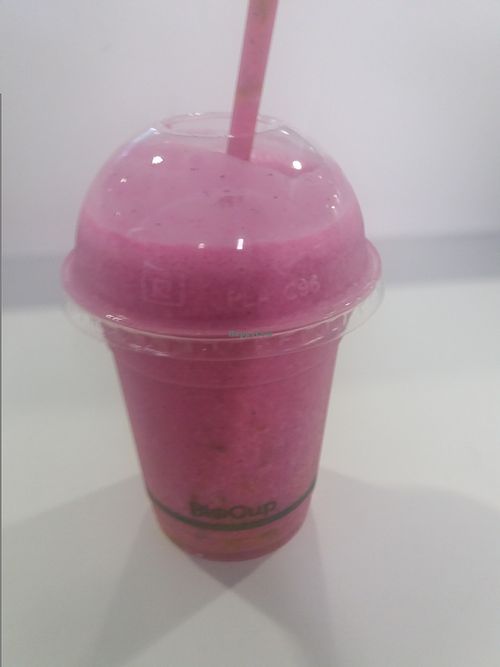 My pittaya smoothie at SYD - Lorna Jane Nourish Cafe - T2 in Sydney