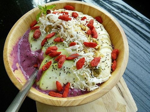Acai smoothie bowl at Coco Mango in Koh Chang