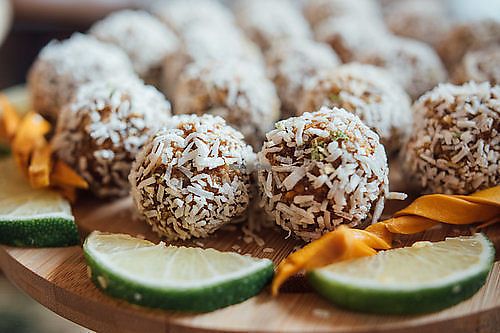 Raw bliss balls at The Heart Cafe in Bragg Creek