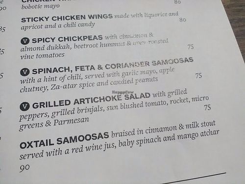 Some other veggie options available at Licorish Bistro in Johannesburg