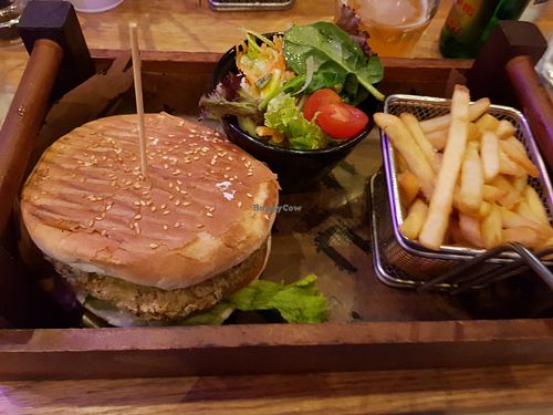 Vegan Burger at Naar RestoBar in St Julians