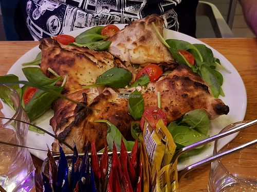 Calzone, delicious! at Naar RestoBar in St Julians