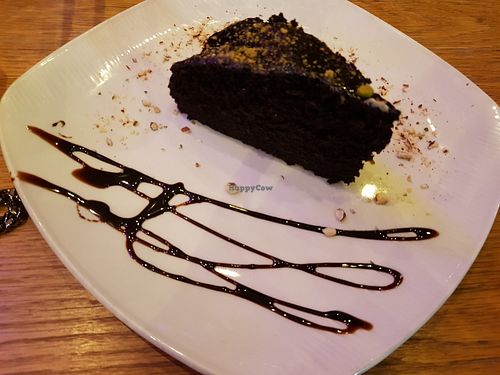 Vegan choc cake 💚 at Naar RestoBar in St Julians