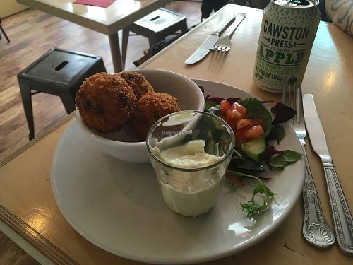 Mac & cheese balls. at Larder in Brighton