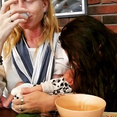 Vegan family  at Jagannath - Prospect Mira in Moscow