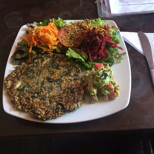 tortilla  at Apu Organic Nativo in Pisac
