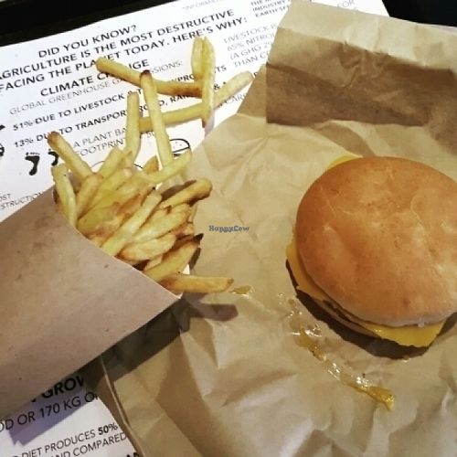 cheeseburger!!! at Earth Restaurant & Takeaway in Petersfield